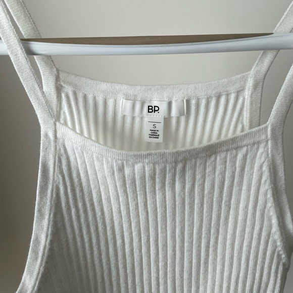 Nordstrom BP white ribbed tank top - Picture 3 of 7